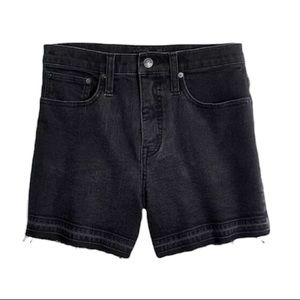 Madewell High-Rise Denim Shorts in Clint Wash: Drop-Hem Edition NWT Size 24